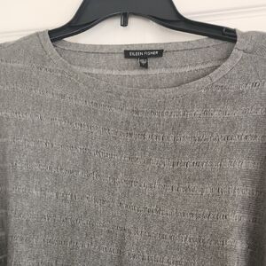 Eileen Fisher Gray Crew Neck Sweater